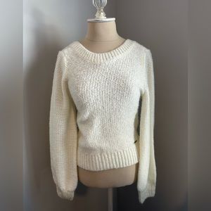 Abercrombie & Fitch XS White Off Shoulder Sweater